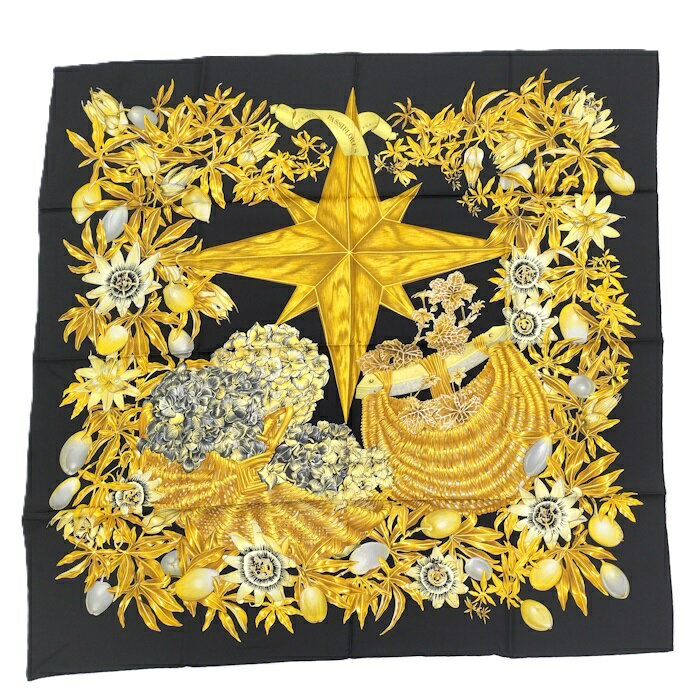 HERMES カレ90 スカーフ シルク100％【中古】