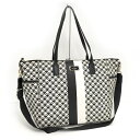 KATE SPADE 2WAY ハンドバッグ PVC レザー ブラック ホワイト【中古】