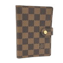 LOUIS VUITTON アジェンダPM 手帳カバー ダミエ エベヌ R20700【中古】(4)