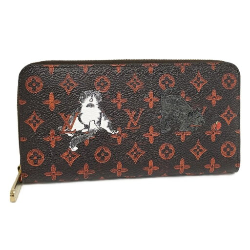 LOUIS VUITTON ジッピーウォレット 長財布 キャットグラム M63875【中古】 LOUIS VUITTON ジッピーウォレット 長財布 キャットグラム M63875【中古】