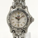 TAG HEUER セル デイト プロフェッショナル レディース 腕時計 クオーツ SS ホワイト文字盤 WG1412-0【中古】