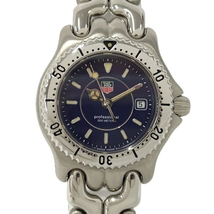 TAGHEUER レディース セル プロフェッショナル 200 SS クォーツ ネイビー文字盤 WG131A【中古】