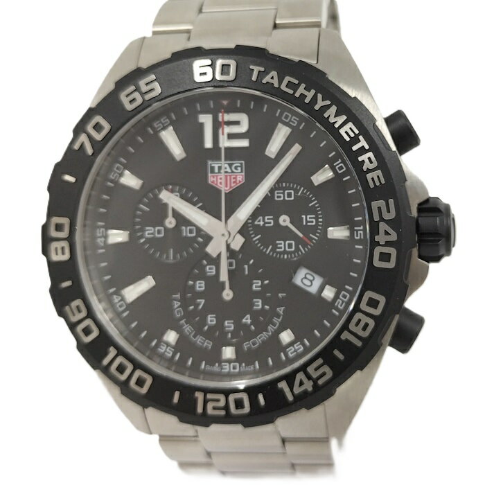 TAG HEUER フォーミュラ1 メンズ腕時計 クオーツ SS ブラック文字盤 CAZ1010【中古】
