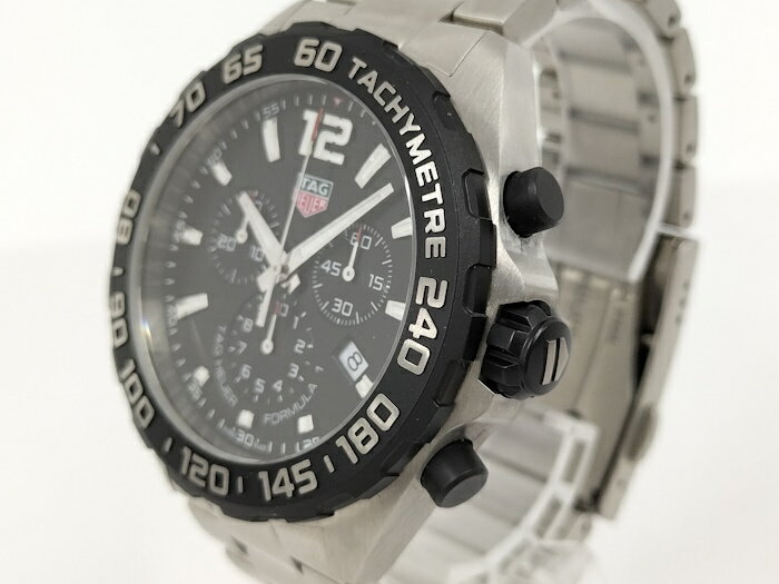 TAG HEUER フォーミュラ1 メンズ腕時計 クオーツ SS ブラック文字盤 CAZ1010【中古】