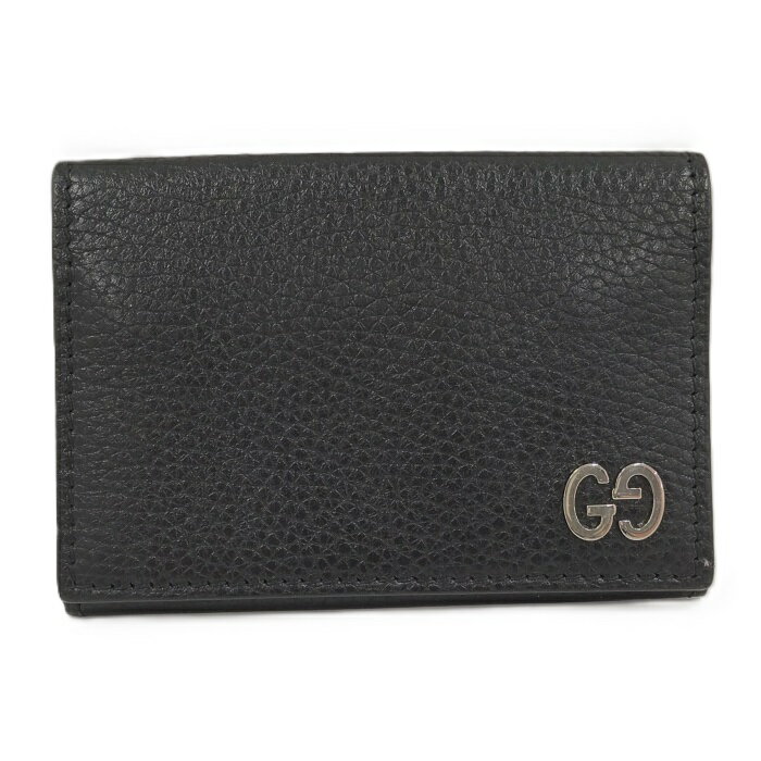 GUCCI カードケース ドリアン レザー ブラック 473923【中古】