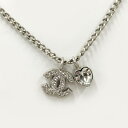CHANEL ネックレス ハート ココマーク ラインストーン GP 05P【中古】