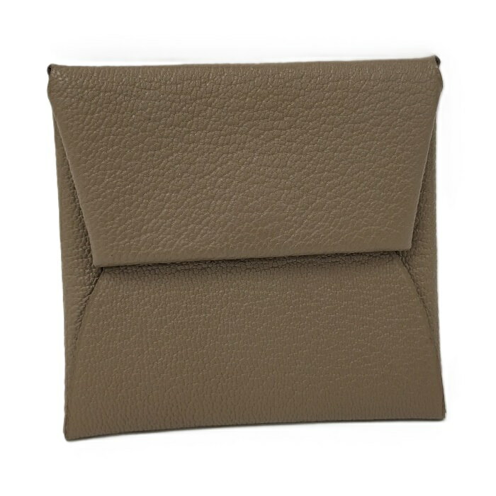 HERMES バスティア コインケース レザー エトゥープ ブラウン系 2024年製 W刻印【中古】