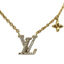 LOUIS VUITTON ネックレス コリエLVアイコニック ゴールド GP【中古】
