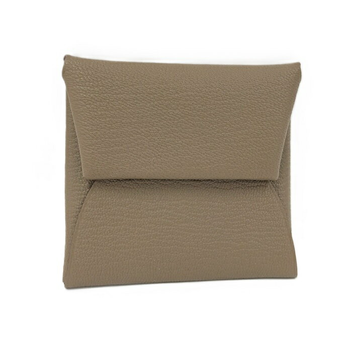 HERMES バスティア コインケース シェーブル レザー ブラウンW刻印【中古】