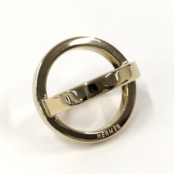 HERMES スカーフリング コスモス メッキ ゴールド【中古】