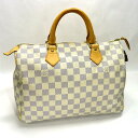 【中古】LOUIS VUITTON スピーディ30 ハンドバッグ ボストンバッグ ダミエ アズール N41533