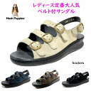 ハッシュパピー(Hush Puppies) レディース サンダル L-62T 新作 スエード革幅広 2E 3E 4E クッション 母の日 プレゼント 靴 L-6...