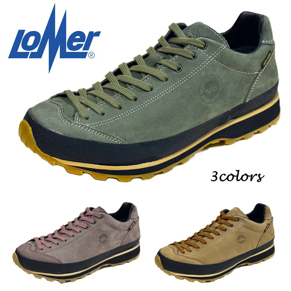 Rakuten - ロメール LOMER レディース & メンズ ユニセックスモデル 靴 レースアップシューズLM50088 BIO NATURALE LOW MTX 幅 2E 〜 3E 防水 防滑 ハイキング タウン