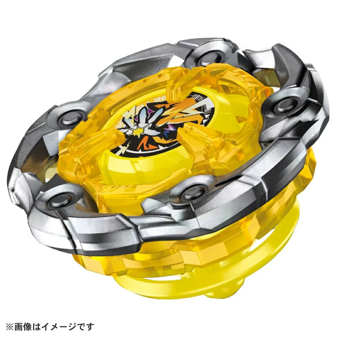 BEYBLADE X とは、超加速ギミック【Xダッシュ】による驚異的なスピードと衝撃でエクストリームなバトルを繰り広げるギアスポーツである。 ブレードのメタルを外周に多く配分し、固有の性能に特化したユニークラインのベイブレード。 外重心かつ径の大きいブレードと円盤状の重りが付いたボール形状のビットで、遠心力を高め、持久性能に特化している。 ※この製品で遊ぶには別売りのベイブレードエックスシリーズ専用のスタジアム、ランチャーが必要です。