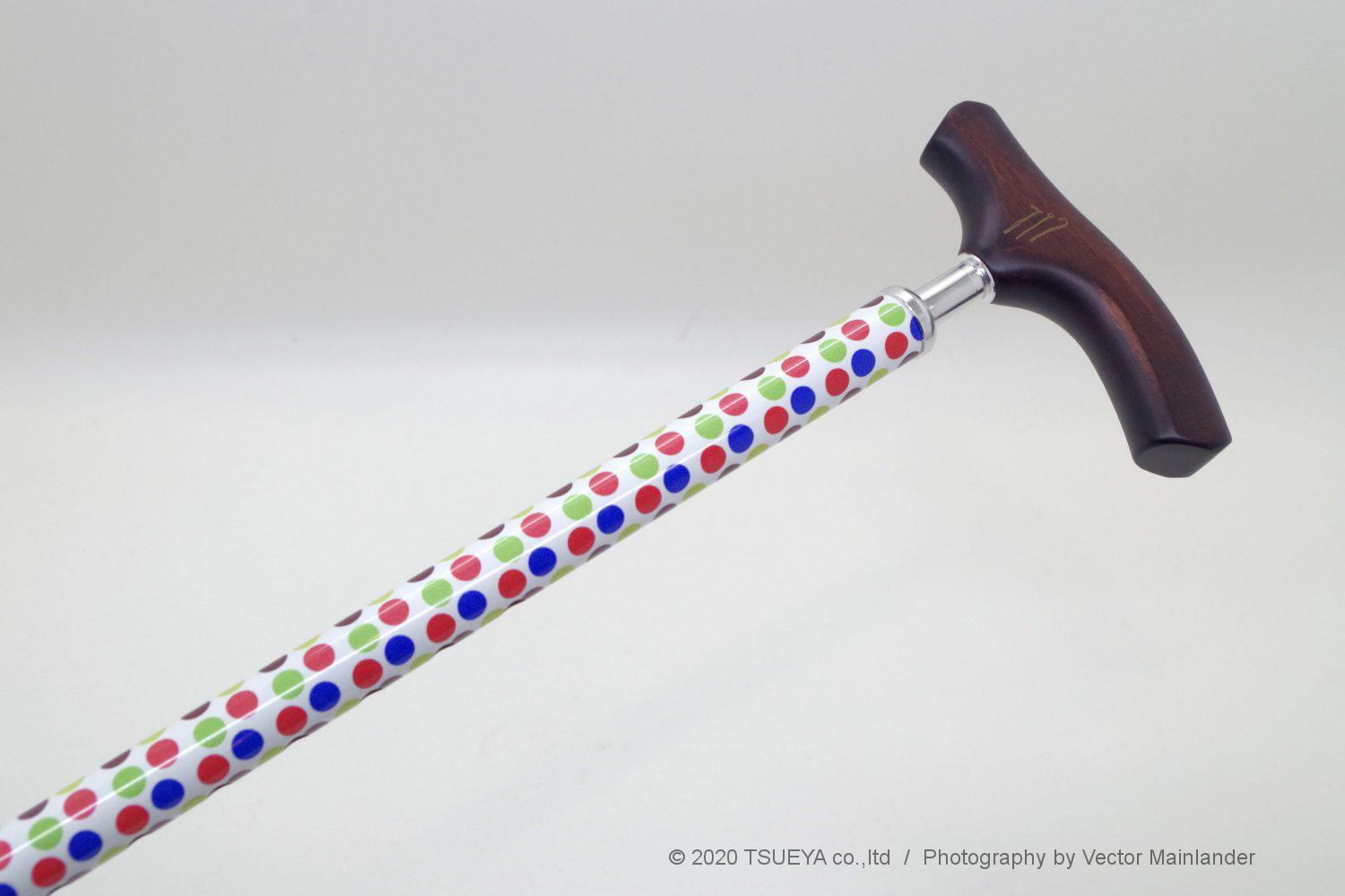 楽天サカイ卸売センター608ES-8144　つえ屋 おしゃれ お洒落 かわいい 伸縮 シニア 散歩 リハビリ 古希 喜寿 米寿 卒寿 白寿 介護 誕生日 ステッキ 軽量 プレゼント 贈り物 健康