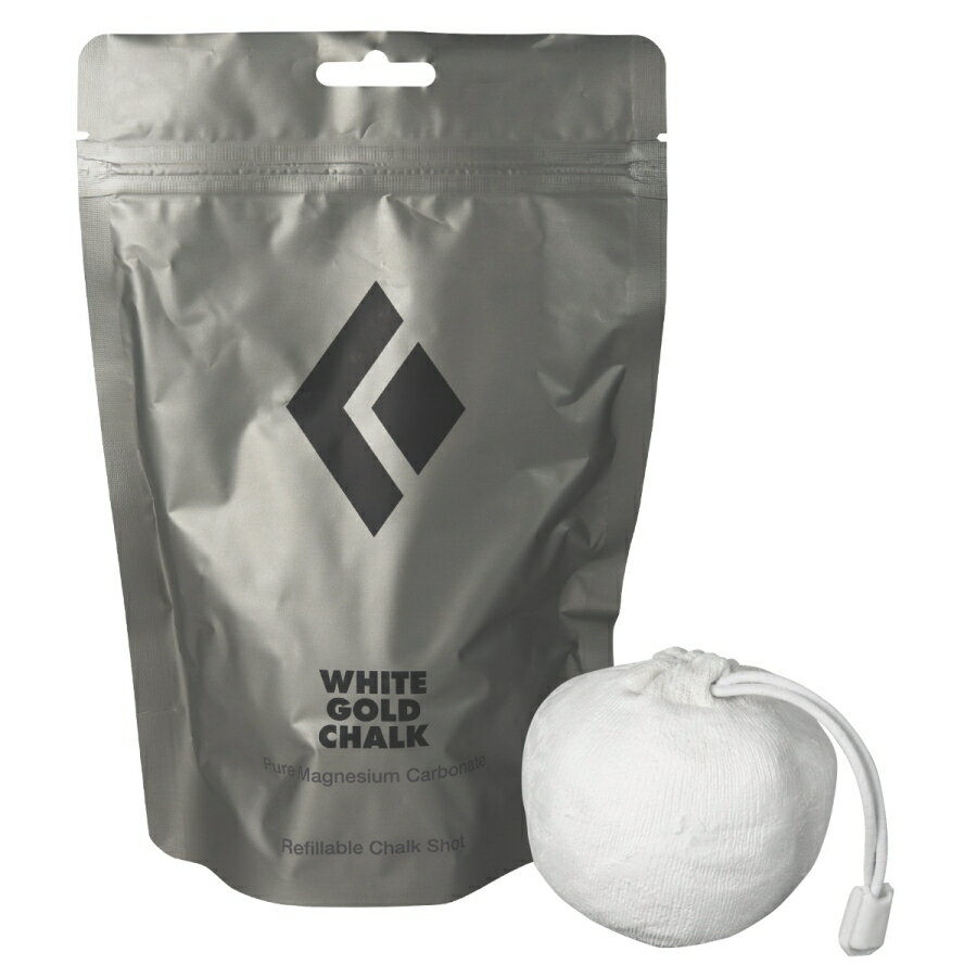 ブラックダイヤモンド ホワイトゴールド50g チョークボール BD14300 【クライミングチョーク・ボルダリングチョーク】【ケトルベル ウエイトリフティング リフティングチョーク 体操 懸垂 リフティング デットリフト ポール】