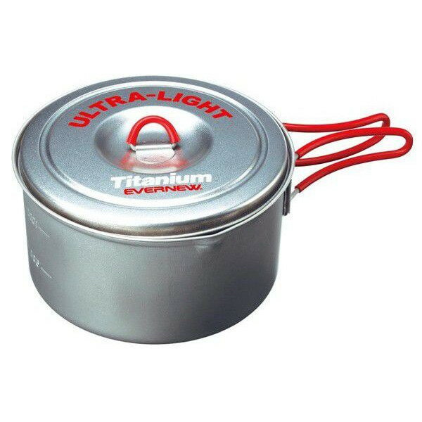 エバニュー・ECA253Rチタンウルトラライトクッカー3 RED【登山】【トレッキング】【キャンプ】