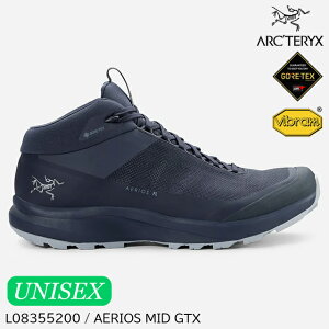 (S)アークテリクス / L08355200 / エアリオスミッドゴアテックスメンズ（BLACK SAPPHIRE/DARK LUCENT / ARC'TERYX AERIOS MID GTX）【登山靴】【トレッキングシューズ】【シューズ館】【ユニセックス】【ウィメンズサイズのみ】