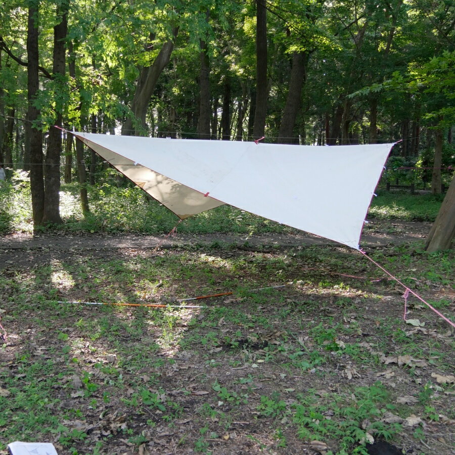 ○ブッシュクラフト・焚き火タープ 3x3【Bush Craft TAKIBI TARP 3×3】