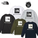 (T)ノースフェイス NT32343・ロングスリーブバックスクエアロゴティー(メンズ)/L/S Back Square Logo Tee【25%OFF】【ウエア館】