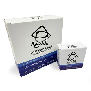 (1)アサナ ホワイトダートチョークブロック 57g (1個)【クライミングチョーク・ボルダリングチョーク】【ケトルベル ウエイトリフティング リフティングチョーク 体操 懸垂 リフティング デットリフト ポール】