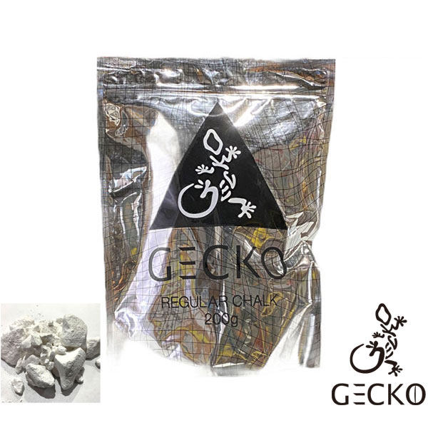 (1)GECKO ゲッコー レギュラー チョーク 200g 【クライミングチョーク・ボルダリングチョーク】【滑り..