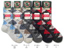 ハリソン 5305・ラム・アーガイル・クライマーソックスMen's(24-26cm)【ソックス】【靴下】【厚手】【トレッキング】【キャンプ】