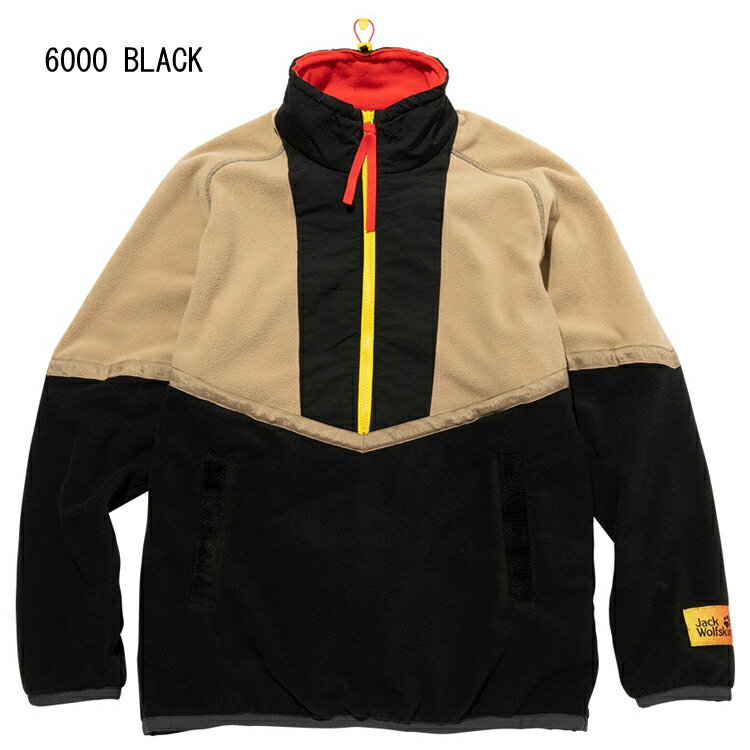 ジャックウルフスキン 5025331_6000・JP SUNSET2.0 HALF ZIP PULLOVER(BLACK)