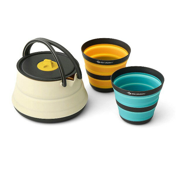 (A)シートゥサミット ST84173・フロンティアULケトルクック[2P]3点セット【キャンプ】【登山】【食器】【やかん】【ケトル】【カップ】【セット】【コンパクト】【折りたたみ】【3】【SEA TO SUMMIT】