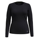 (A)スマートウール SW61211・ウィメンズ クラシックオールシーズンメリノ ベースレイヤーロングスリーブ(ブラック)【3】【Smartwool】