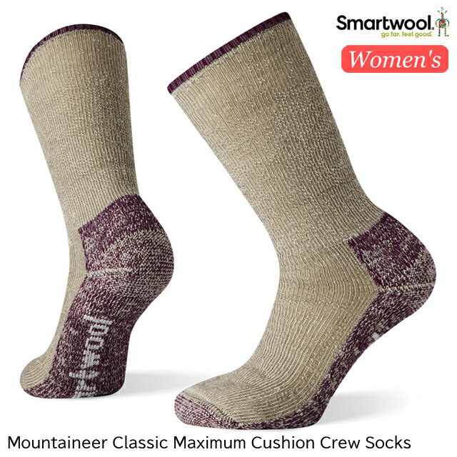 (S)スマートウール / SW70313001 / ウィメンズ マウンテニアクラシック マキシマムクッションクルー【レディース】【女性用】【ソックス】【靴下】【冬山登山】【雪山登山】【縦走登山】【極厚手】【シューズ館】【3】