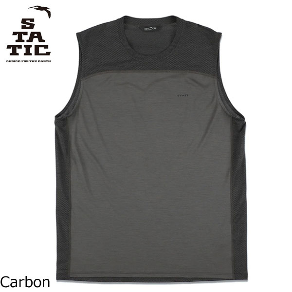乐天商城 - (T)STATIC（スタティック） 105201・コードウール スリーブレス シャツ/CHORD WOOL S/L SHIRTS【登山】【トレッキング】【キャンプ】【旅行】【トラベル】【アウトドア】【即納】【ウエア館】【10】