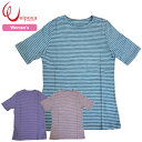 WAIPOUA(ワイポウア)(W)I132 ボーダーショートTシャツウィメンズ【50 OFF】【登山】【キャンプ】【トレッキング】【シャツ】【メリノウール祭】【アウトレット】【アウトドア】【決算処分】【Ya_hei】【ウィメンズ】【レディース】【女性用】