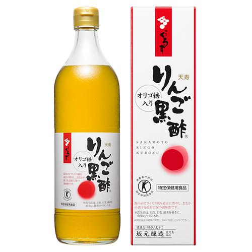 【坂元醸造】天寿りんご黒酢 700ml｜鹿児島 福山 坂元のくろず 壺畑 ｜飲用酢 希釈 トクホ 特定保健用食品