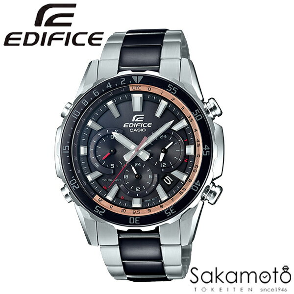 国内正規品 カシオ【EDIFICE(エディフィス)】カウントダウンベゼル（逆回転防止ベゼル）を採用した電波ソーラーモデル「EQW-T670」が登場　クロノグラフ 腕時計 男性用 メンズ【EQW-T670SBK-1AJF】