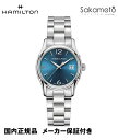 正規品新品ハミルトン【HAMILTON】ジャズマスターレディ　クォーツモデル　ブルー文字盤　34mm　【H32351145】