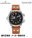 国内正規品HAMILTONハミルトン カーキKHAKI【XウィンドウDAYDATE】45mmケース【Xウィンドウデイデイトオート】10気圧防水 ブラウンカーフ革【H77755533】