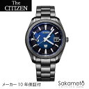 【あす楽】【限定モデル】正規品　ザ・シチズン　THE　CITIZEN【AQ1054-59L】限定250本　ブルーイーグル　エコドライブ　ステンレスバンド　ブラックIP　39ミリケース