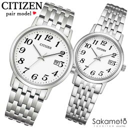 CITIZEN　シチズン　CITIZEN COLLECTION　シチズンコレクション　腕時計　ウォッチ　エコ・ドライブ　PairWatch　ペアウォッチ　プレゼント　ギフト　カップル　夫婦　記念日　誕生日　お祝い【2本での価格】【BM6770-51B&EW1580-50B】