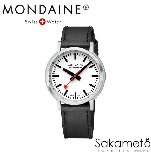 モンディーン 国内正規品【MONDAINE(モンディーン)】【再入荷！！stop2go(ストップ・トゥ・ゴー)シリーズ】41ミリケース　クォーツ　グレープビーガンレザー　腕時計 シンプル メンズ【男性用】【文字刻印可能】【MST.4101B.LBV.2SE】AL