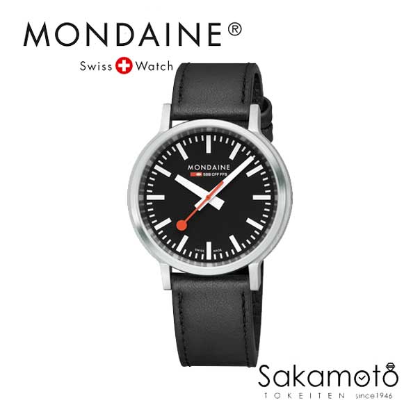 モンディーン 国内正規品【MONDAINE(モンディーン)】【再入荷！！stop2go(ストップ・トゥ・ゴー)シリーズ】41ミリケース　クォーツ　グレープビーガンレザー　腕時計 シンプル メンズ【男性用】【文字刻印可能】【MST.41020.LBV.2SE】