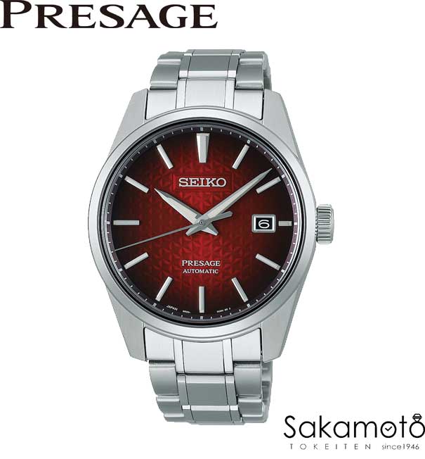 【10月8日発売】正規品SEIKO（セイコー)PRESAGE（プレザージュ）創業140周年記念モデル　自動巻き コアショップ専用モデル　レッド文字盤　赤文字盤　【還暦祝い】【プレゼント】【SARX089】