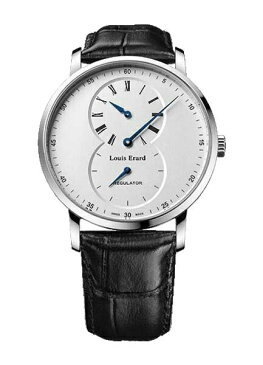 【あす楽】国内正規品 Louis Erard(ルイエラール) REGULATOR(レギュレーター) ブラック革ストラップモデル ホワイト文字盤 手巻きモデル 【土日祝日発送可能】【LE50232AA01BDC29】