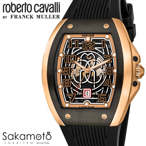 国内正規品　roberto cavalli BY FRANCK MULLER　ロベルトカヴァリ バイ フランクミュラー　腕時計　ウォッチ　自動巻き　メンズ　男性　紳士　【RV1G205P1061】