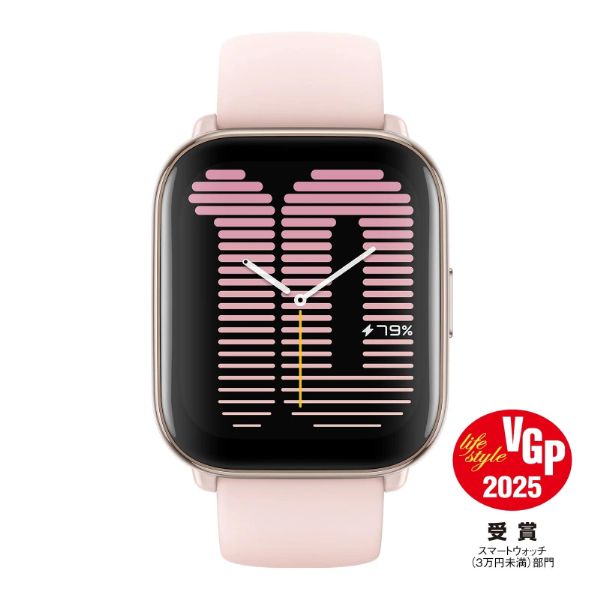 正規品　Amazfit（アマズフィット）　Active（アクティブ）　42mm　スマートウォッチ　大画面　軽量　 運動　スポーツ　着信通知　健康管理　ロングバッテリー　レディネス分析　iPhone / Android 対応　SP170066