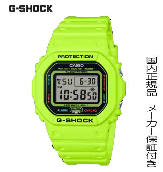 商品名 G-SHOCK デジタル カシオ Gショック CASIO 腕時計 メンズ DW-5600EP-9JF エナジー ENERGY PACK イエロー 電光石火 稲妻 イメージ 商品番号 DW-5600EP-9JF ブランド カシオ Gショック CASIO G-SHOCK ムーブメント デジタル クオーツ モジュールNo：3525 ■耐衝撃構造 ■20気圧防水機能 ■ストップウオッチ（1/100秒（00'00&quot;00～59'59&quot;99）/1秒（1:00'00&quot;～23:59'59&quot;）、24時間計、スプリット付き） ■タイマー（セット単位：1秒、最大セット：24時間、1秒単位で計測、オートリピート） ■マルチアラーム・時報 ■フルオートカレンダー ■12/24時間制表示切替 ■LEDバックライト（スーパーイルミネーター、残照機能付き） ■報音フラッシュ機能（アラーム/時報/タイマー連動発光） ■電池寿命約5年 精度：±15秒 ショックレジスト LED：ホワイト バンド装着可能サイズ：145～205mm 第一駒幅：26.3mm 風防素材 無機ガラス ケース素材 樹脂 ケースサイズ 48.9×42.8mm ケース厚 13.4mm バンド素材 樹脂バンド バンド留金タイプ 美錠 腕周り（最大） 20.5cm 文字盤カラー イエロー 本体重量 52g 保証期間 メーカー正規保証1年間 付属 取扱説明書 / 保証書 / 専用BOX 1983年の発売以来、飽くなき強さを求めて進化を続けるタフネスウオッチG-SHOCKから、トップアスリートチーム「TEAM G-SHOCK」、そしてすべてのアスリートをサポートするENERGY PACKです。デザインモチーフはエナジー。ビビッドなイエローで、定番の5600ケースを鮮やかに彩りました。LEDバックライト発光時には、電光石火をイメージした稲妻が浮かび上がります。またバンドには環境に配慮したバイオマスプラスチックを使用しています。強さと俊敏さをイメージさせるトップアスリートに相応しいカラーリングで、すべてのアスリートを応援します。
