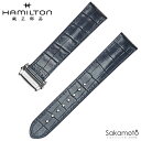 純正部品 バネ棒付 HAMILTON ハミルトン Jazzmaster Gent Quartz ジャズマスター ジェント クオーツ ブルー 型押しカーフ 革バンド SSバックル付き 20ミリ H324410/H324510対応 H690.324.119(H600.324.119)