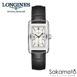 ロンジン 正規品ロンジンlongines「ドルチェヴィータ」【DolceVita】スクエアケース　27.7x43.8ミリ【メンズ】【男性用】自動巻き　腕時計　ブラック革ベルト【L5.757.4.73.0】【L57574730】