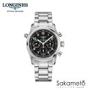 ロンジン 腕時計（メンズ） 国内正規品Longines　ロンジン【Longines Spirit】【ロンジン スピリット】クロノメーター自動巻き　シリコンヒゲゼンマイ　メタルバンド　42ミリケース　クロノグラフ　メンズ【男性用】【L3.820.4.53.6】