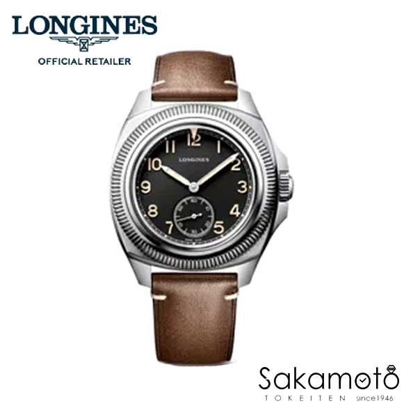 ロンジン 腕時計（メンズ） 国内正規品LONGINES　ロンジン【The Longines Heritage （ロンジン ヘリテージ )】 パイロットマジェテック ボックス エディション　自動巻き　43ミリケース　NATOストラップ付き　メンズ　腕時計【L2.838.4.53.9】